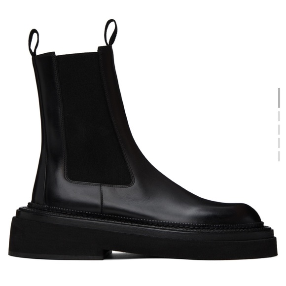 MARSELL POLLICIONE LEATHER CHELSEA ANKLE BOOTS - 38.5 or 10 US - Picture 1 of 9